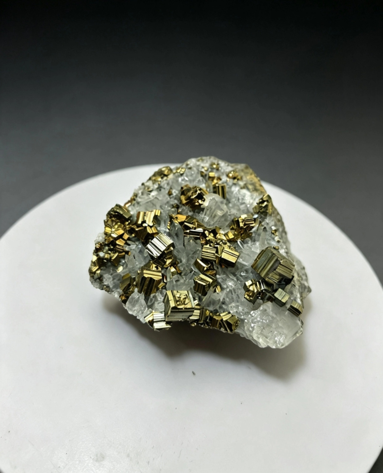Pyrite rainbow crystal