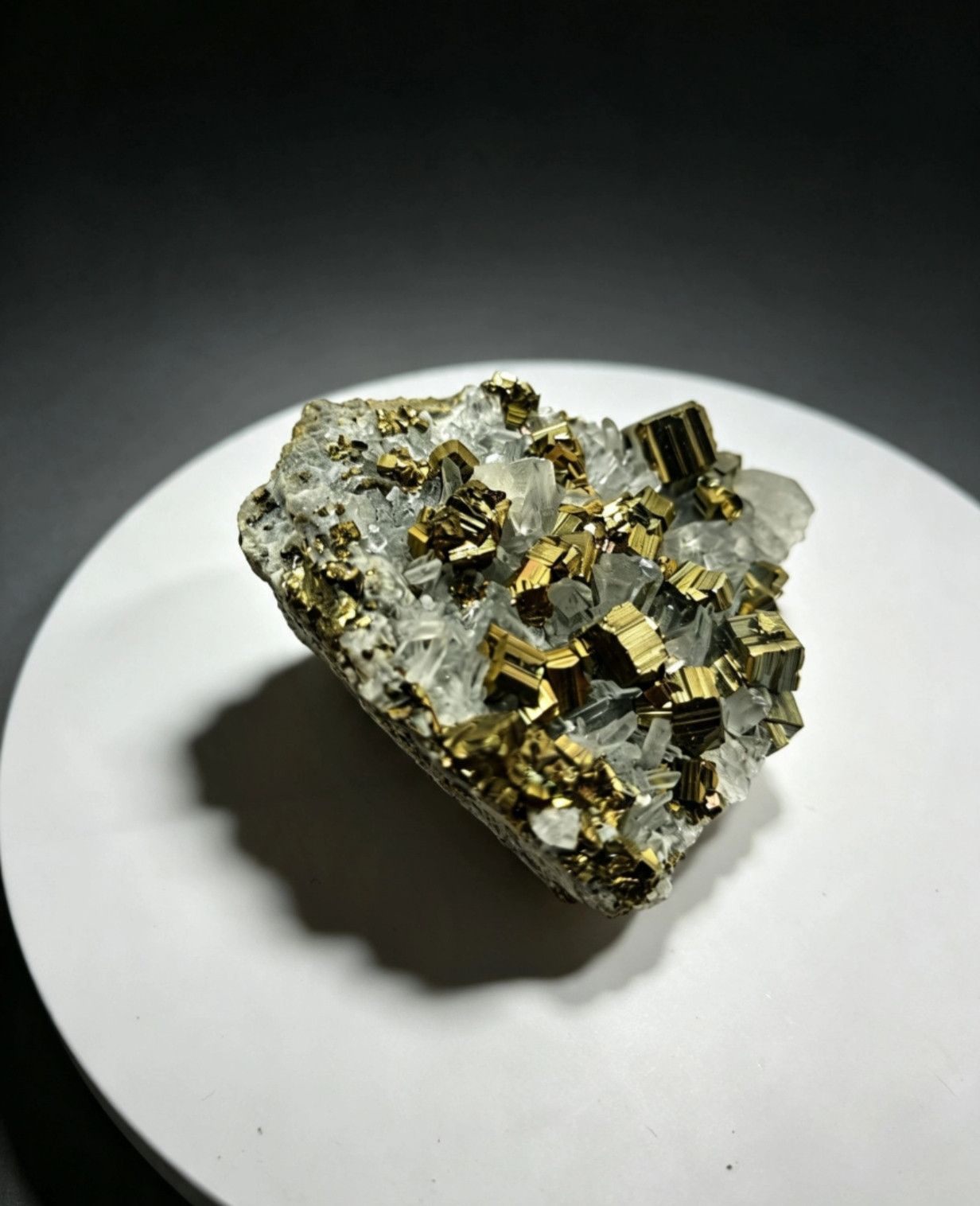 Pyrite rainbow crystal