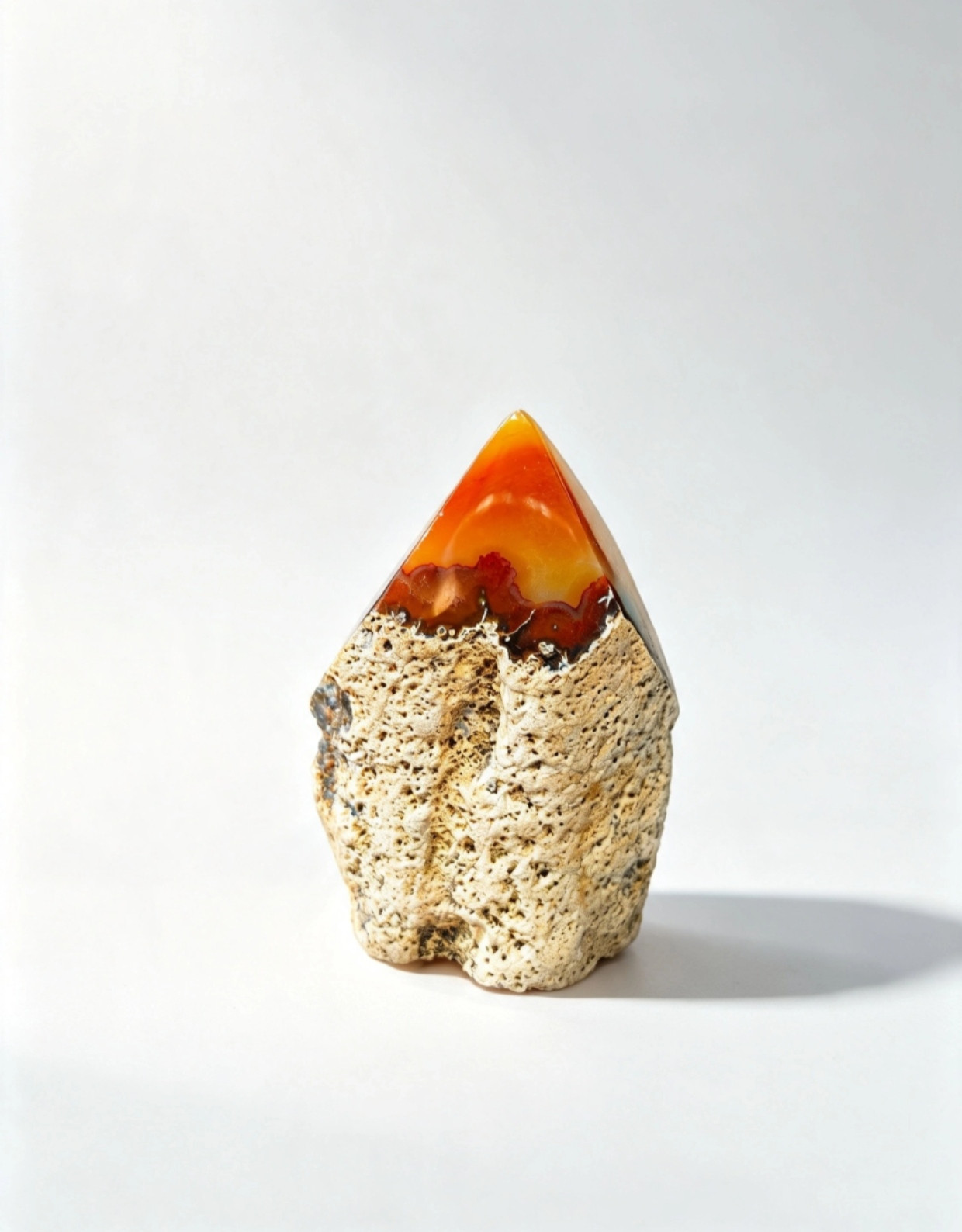 Carnelian Half polish